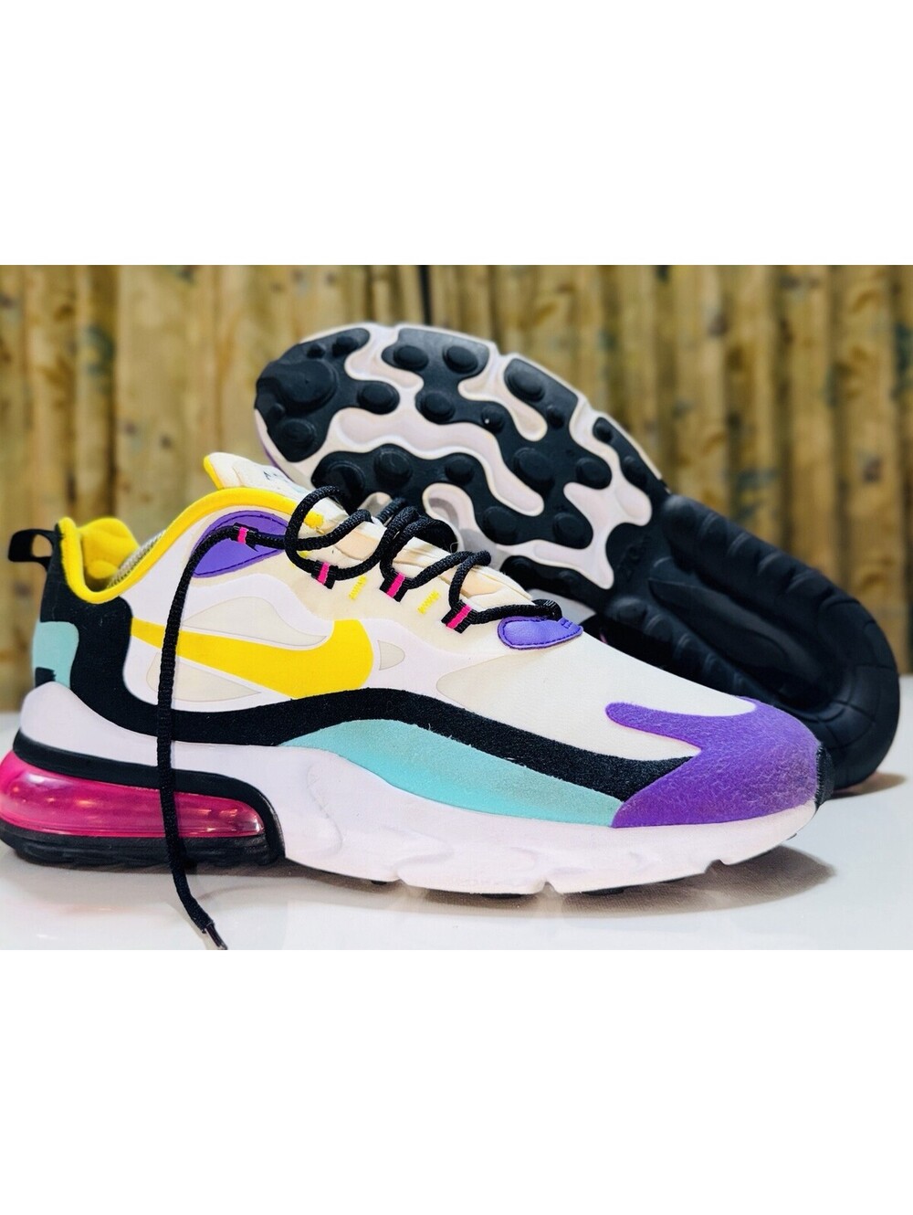 Size 10.5 - Nike Air Max 270 React Geometric Abstract